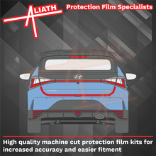 Hyundai i20N 2020-Present, Rear Bumper Upper CARBON Paint Protection