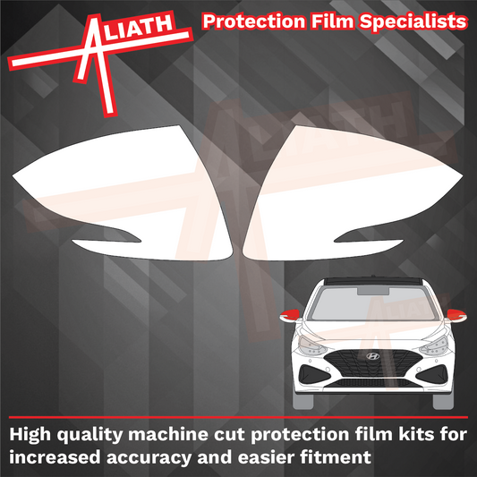 Hyundai i30 2017-Present, Mirror Caps CLEAR Paint Protection