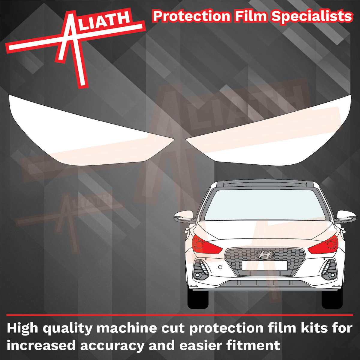 Hyundai i30 2021-Present, Headlights CLEAR Stone Protection