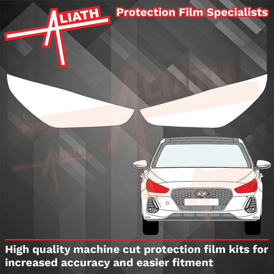 Hyundai i30 2017-2021, Headlights CLEAR Stone Protection