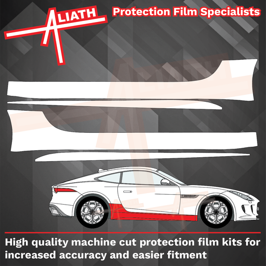 Jaguar F-Type R 2014-2019, Sill Skirt Panel Trim CLEAR Paint Protection