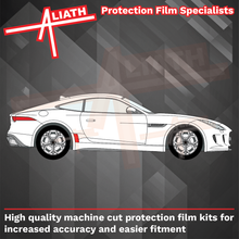 Jaguar F-Type SVR 2013-2019, Rear Side Sill Skirt Trim Arches CLEAR Paint Protection