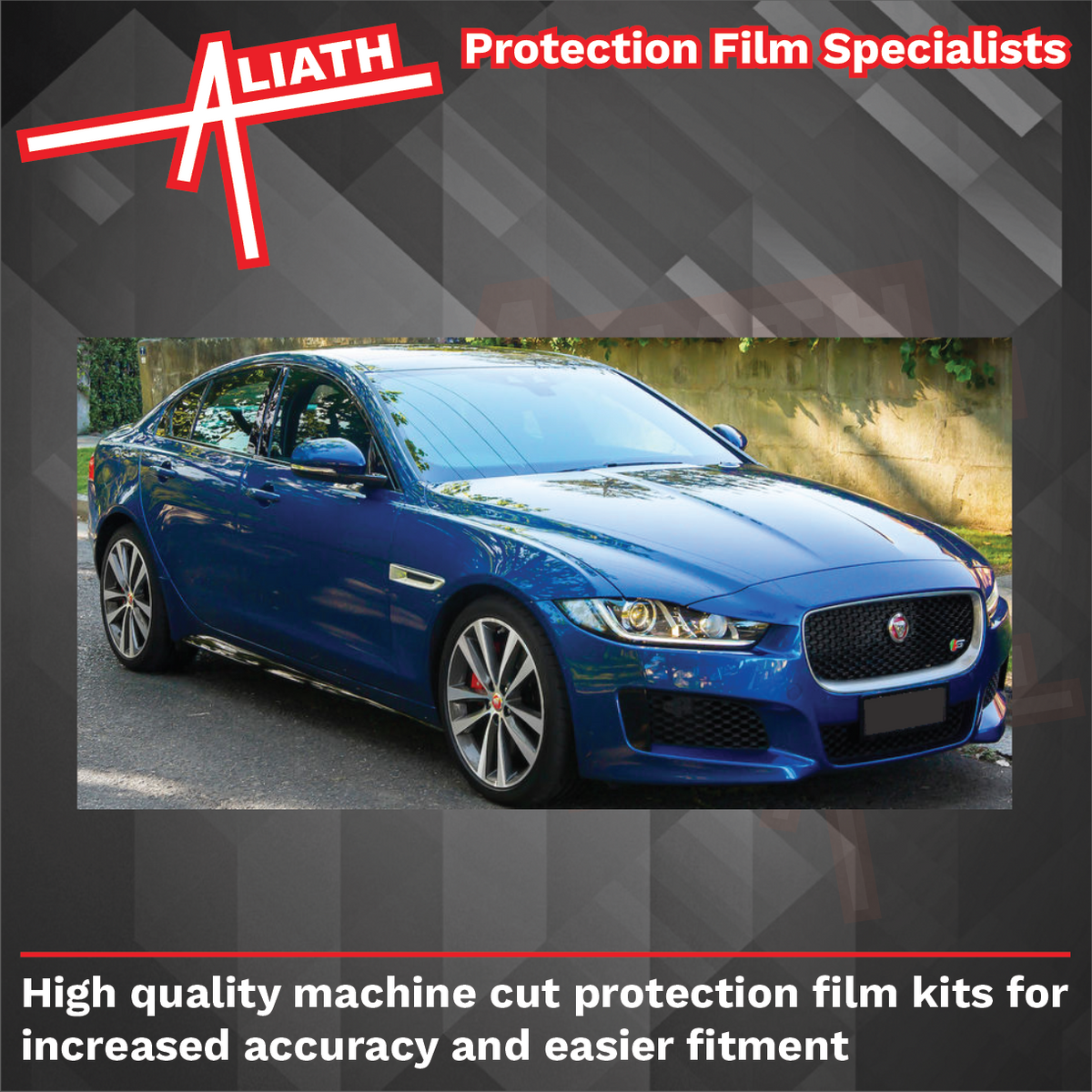 Jaguar XE Sport 2015-Present, Side Sill Skirt Trim Rear BLACK Paint protection