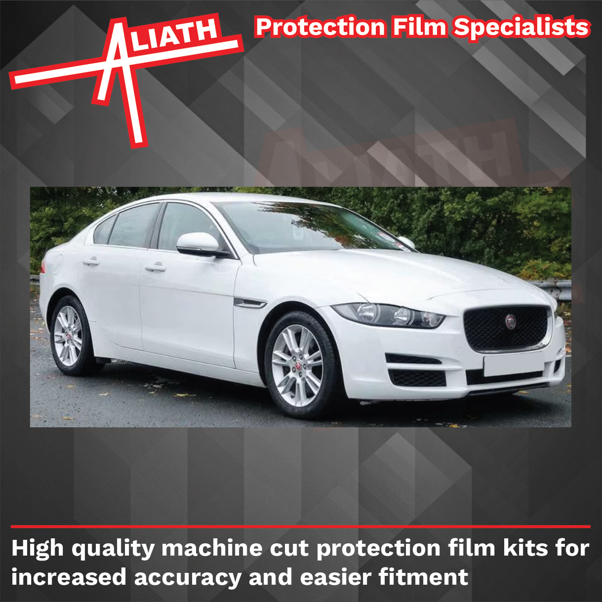 Jaguar XE Standard (X760) 2015-Present, Side Sill Skirt Trims CLEAR Paint Protection