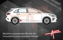 Kia Ceed 2021-Present, Rear QTR Arch Lower Sections CLEAR Paint Protection