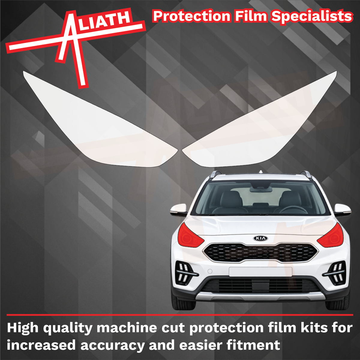 Kia E-Niro & Niro 2016-2022, Headlights CLEAR Paint Protection