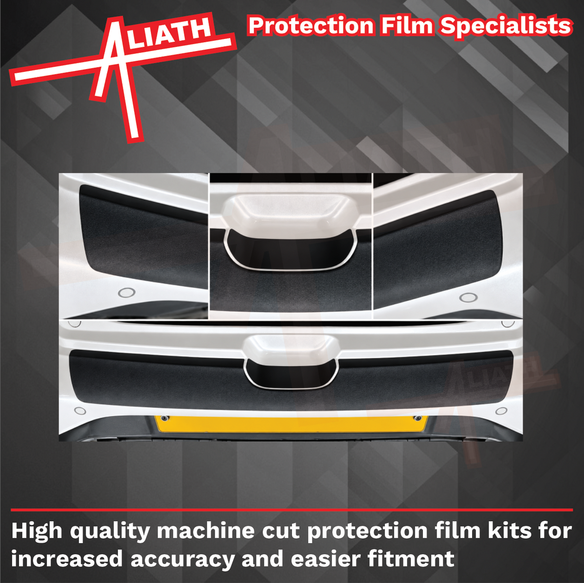Kia E-Niro & Niro 2016-2022, Rear Bumper Upper BLACK Paint Protection