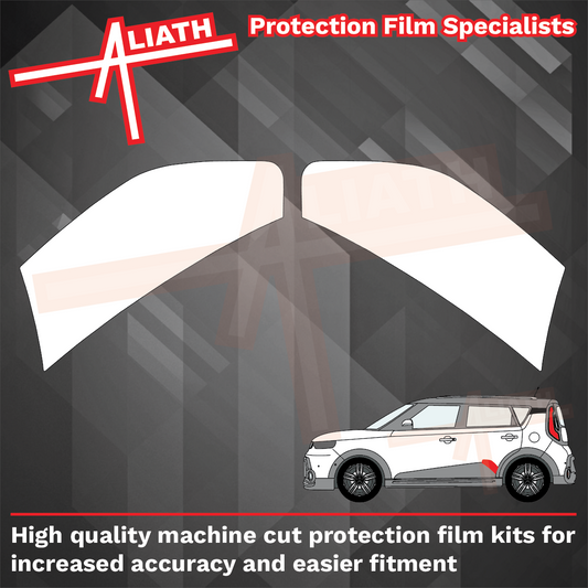 Kia Soul 2019-Present, Rear Door & Arch Lower CLEAR Paint Protection