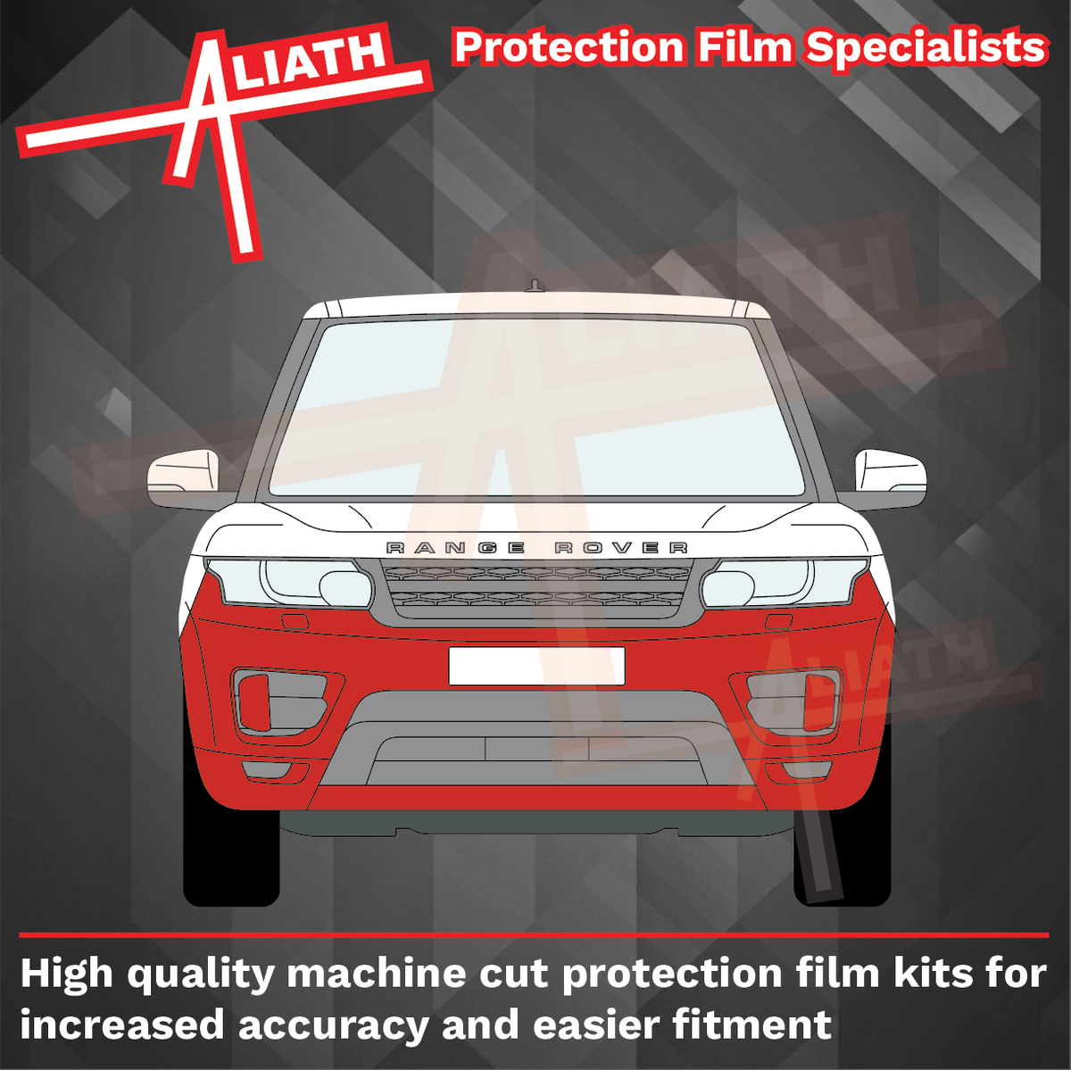 Range Rover Sport 2018-2021, Front Bumper CLEAR Paint Protection