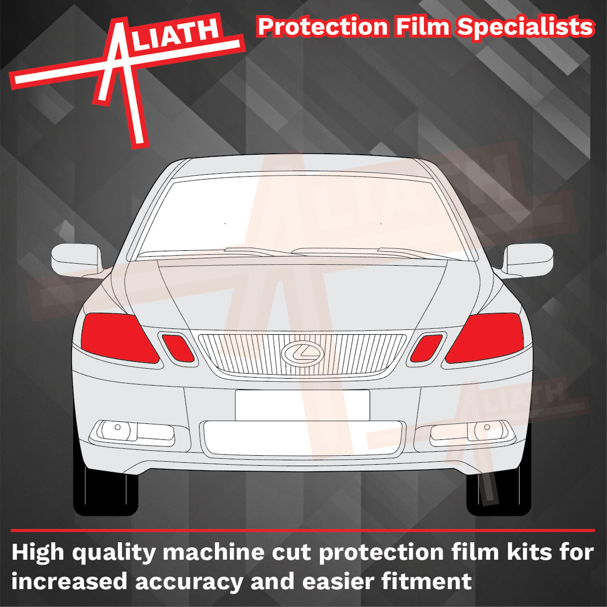 Lexus GS 2005-2011, Headlights CLEAR Stone Protection
