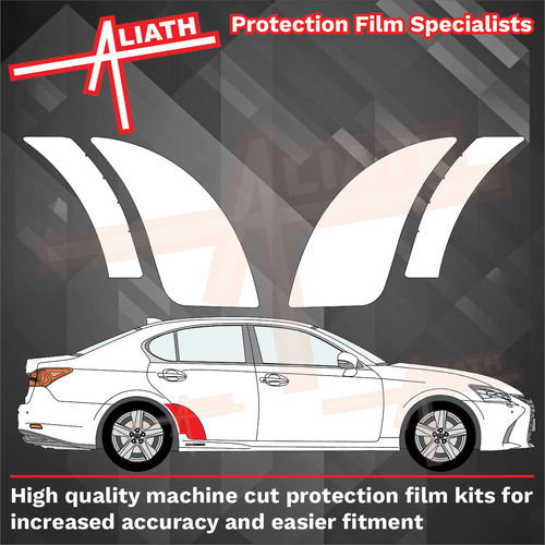 Lexus GS 2011-Present, Rear arches CLEAR paint Protection