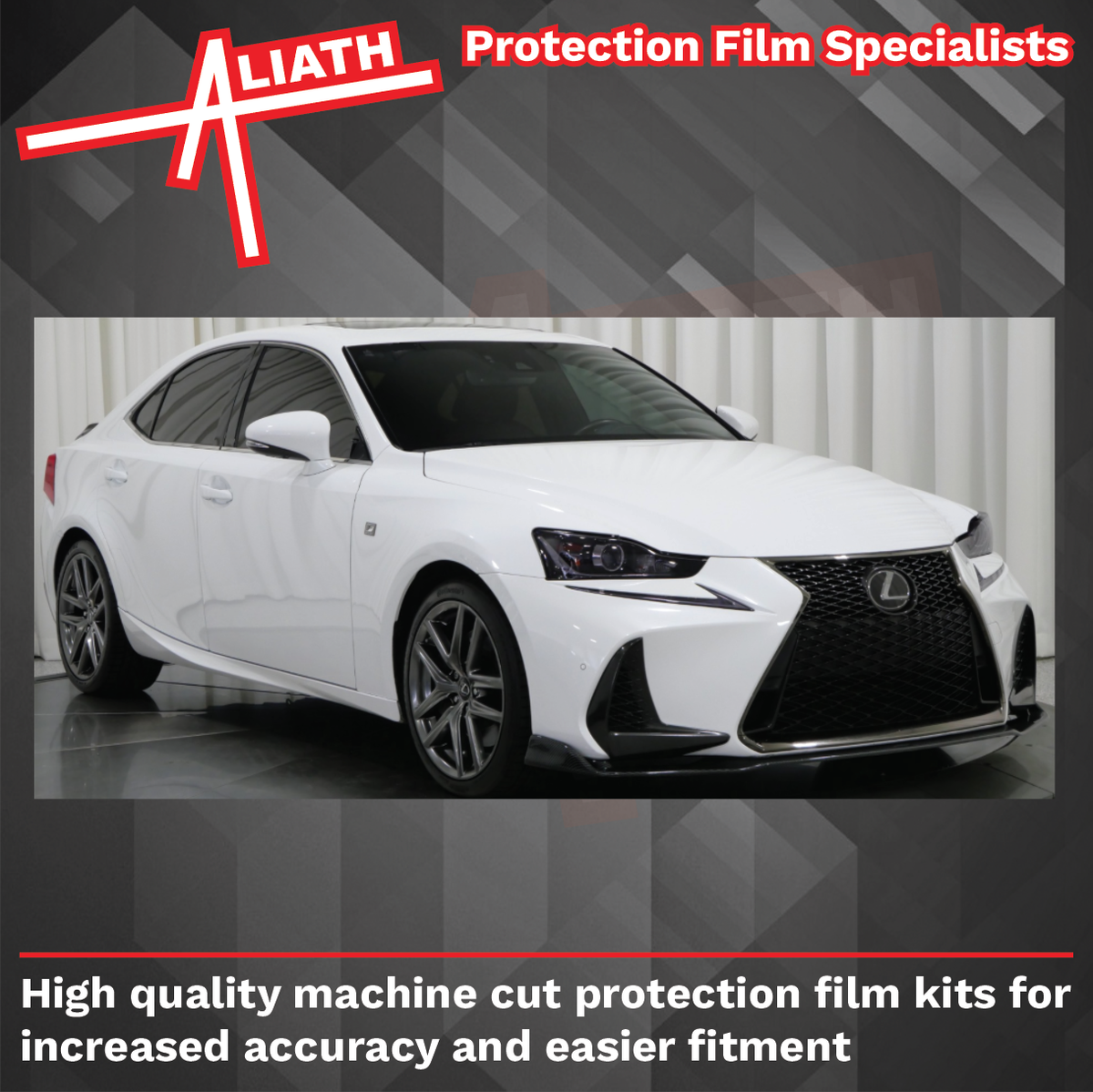 Lexus IS 2013-2019, Rear QTR & Door Lower Arches BLACK Paint Protection