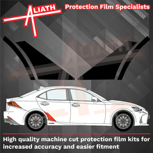 Lexus IS 2013-2019, Rear QTR & Door Lower Arches BLACK Paint Protection