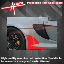 Lotus Exige S3 2012-Present, Rear Sill Skirt Anniversary Style BLACK Paint Protection
