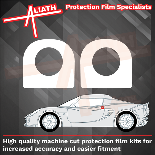 Lotus Elise S2 2001-2011 Door Lock Surrounds CLEAR Paint Protection