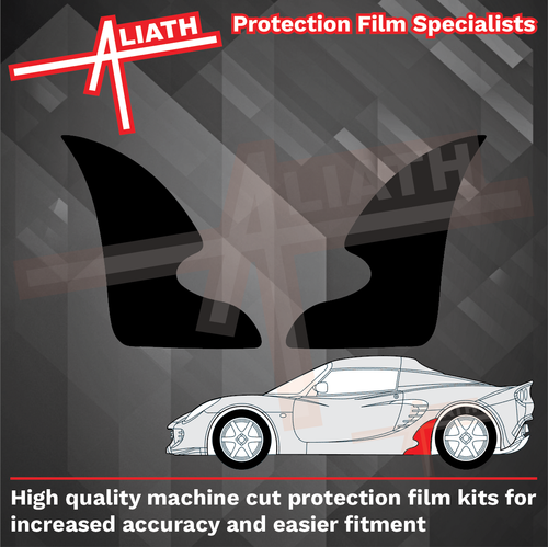 Lotus Elise S2 2001-2011, Rear QTR Sill BLACK Paint Protection