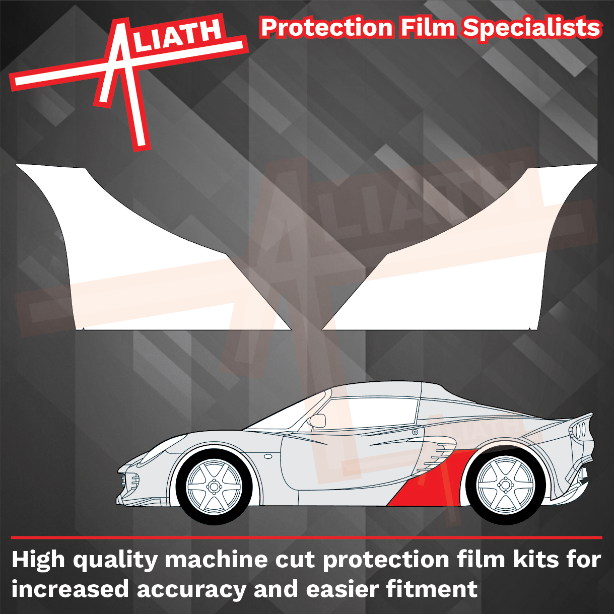 Lotus Elise S2 2001-2011, Rear QTR Sill (Large) CLEAR Paint Protection