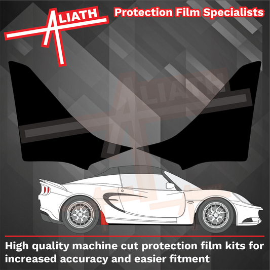 Lotus Elise S3 Cup Racer 2011-Present, Sill Skirt Extension Rear Arches BLACK Paint Protection