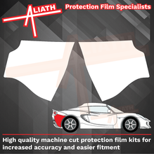 Lotus Exige S2 2004-2011, Rear Bumper Side Sections CLEAR Paint Protection