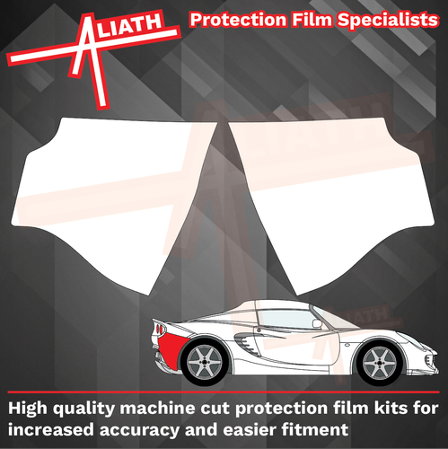 Lotus Exige S2 2004-2011, Rear Bumper Side Sections CLEAR Paint Protection