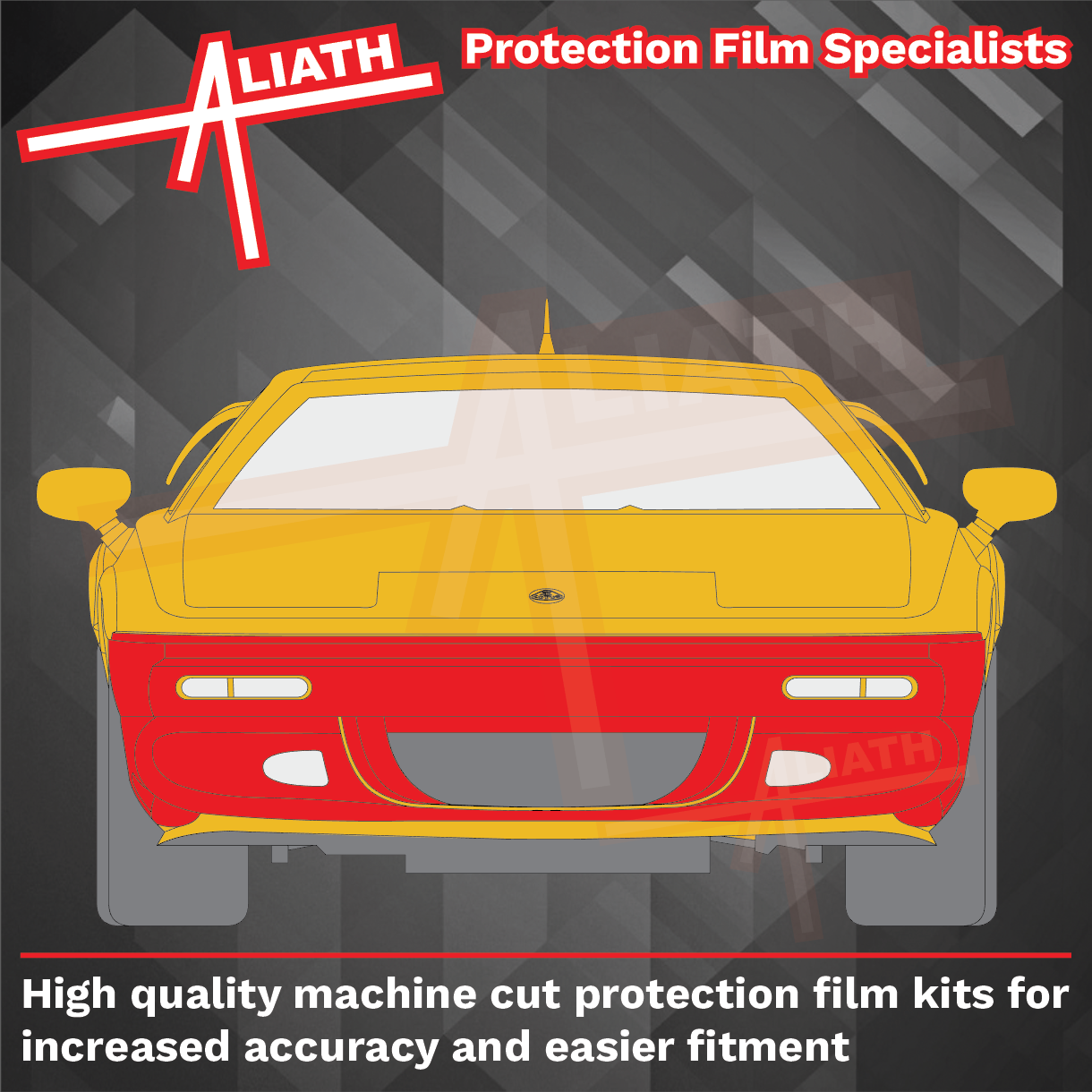 Lotus Esprit S4 1993-2004, Front Bumper CLEAR Paint Protection