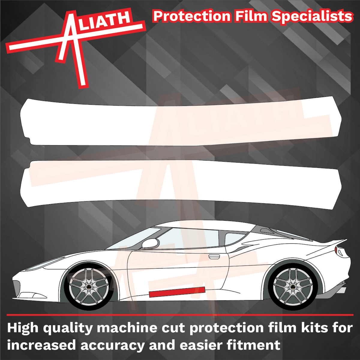 Lotus Evora 2009-2022, Inner Sill Door Shut Area CLEAR Paint Protection