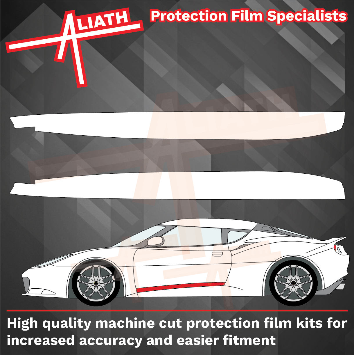 Lotus Evora 2009-2022, Lower Doors CLEAR Paint Protection