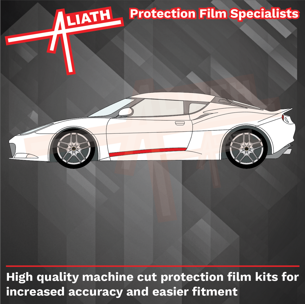 Lotus Evora 2009-2022, Lower Doors CLEAR Paint Protection