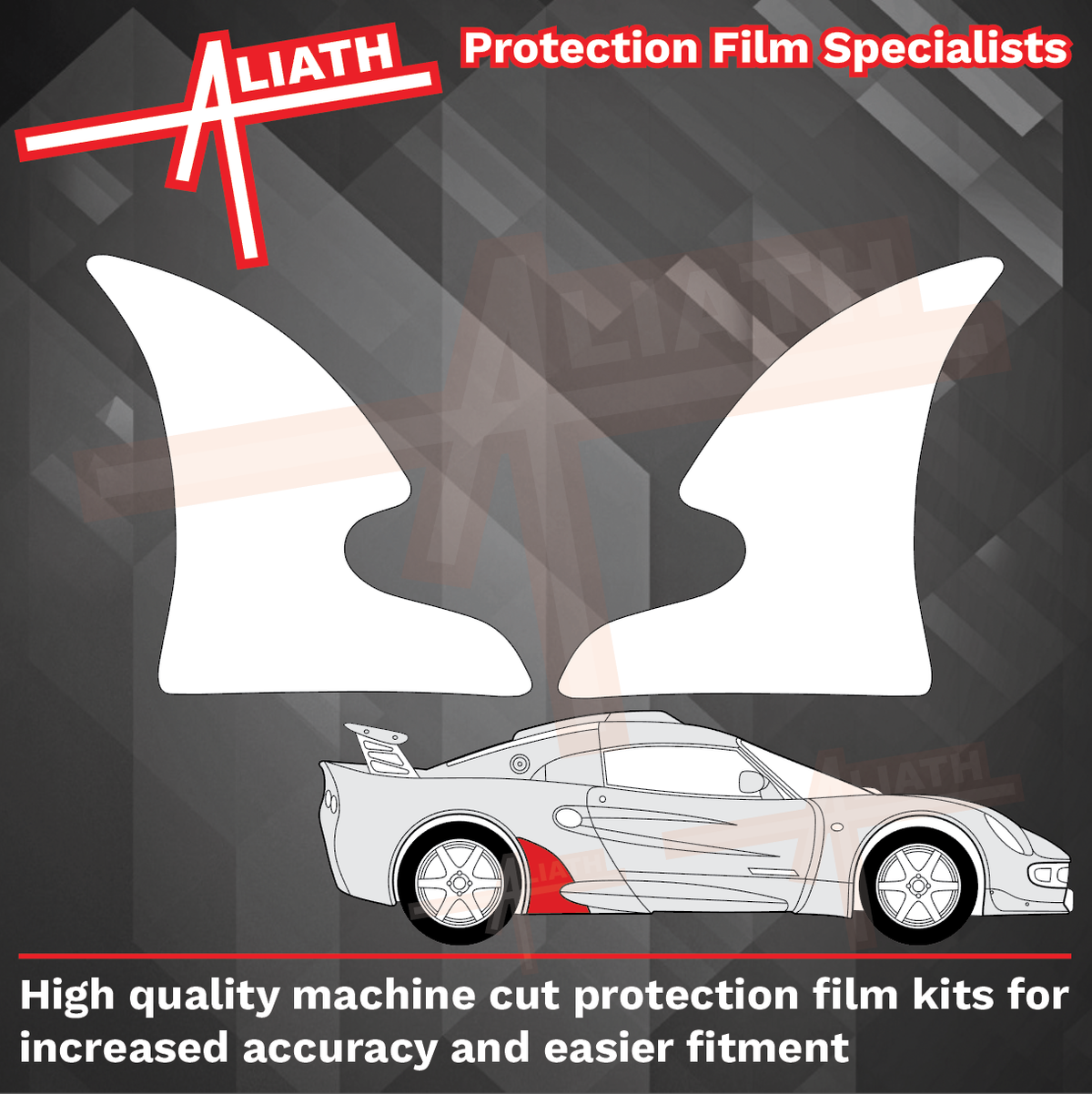 Lotus Exige S1 2000-2004, Rear QTR Arch CLEAR Paint Protection