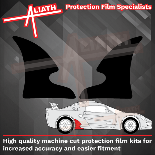 Lotus Exige S1 2000-2004, Rear QTR Arch BLACK Paint Protection