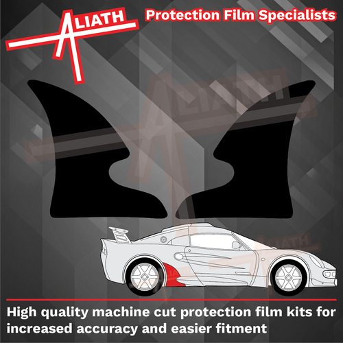 Lotus Exige S1 2000-2004, Rear QTR Arch BLACK Paint Protection