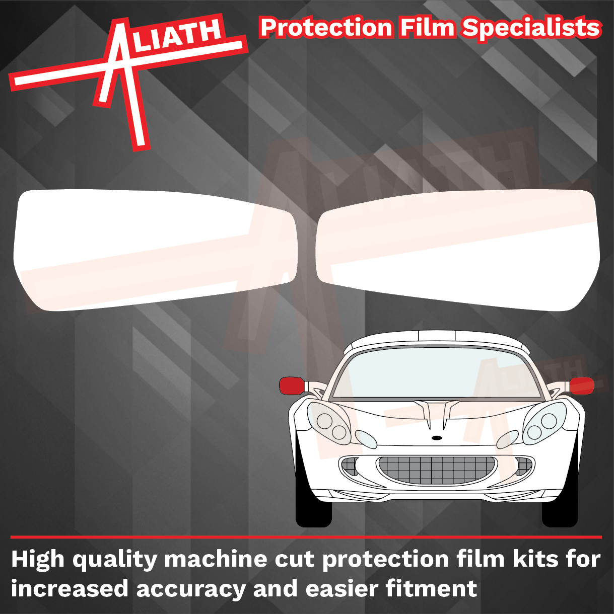 Lotus Exige S2 2004-2012, Mirror Covers CLEAR Paint Protection