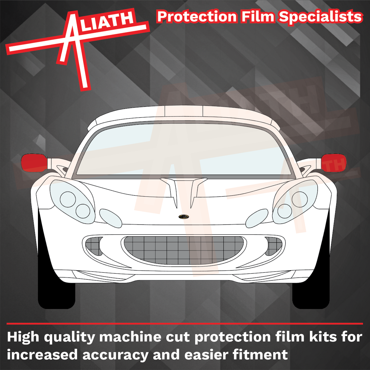 Lotus Exige S2 2004-2012, Mirror Covers CLEAR Paint Protection