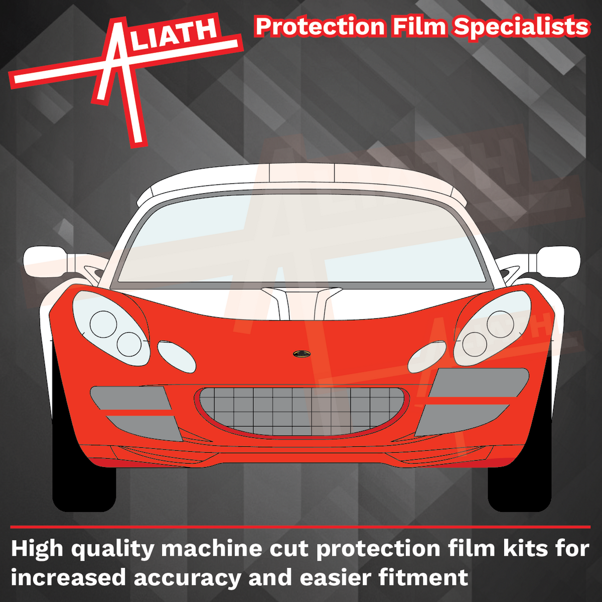 Lotus Exige S2 2010-2012, Front Bumper CLEAR Paint Protection