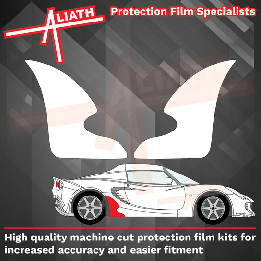Lotus Exige S2 2004-2012, Rear Sill Skirt Arches CLEAR Paint Protection