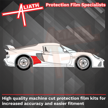 Lotus Exige S3 2012-Present, Rear QTR/Sill skirt Arch CLEAR Paint Protection