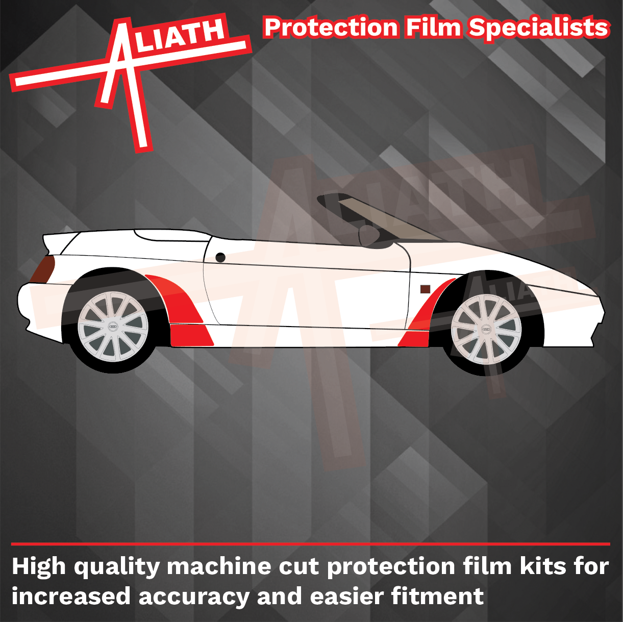 Lotus Elan (Type M100) 1989-1995, Front & Rear Arches CLEAR Paint Protection