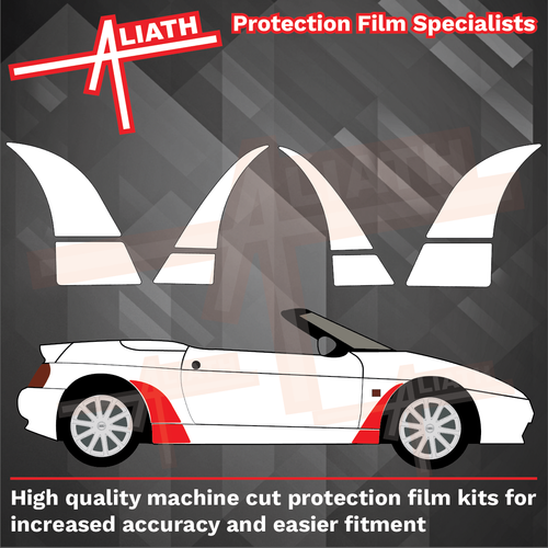 Kia Elan 1996-1999, Front & Rear Arches CLEAR Paint Protection