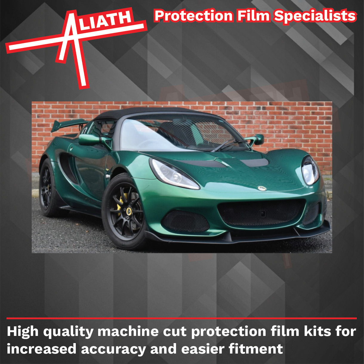 Lotus Elise S3 Cup Racer 2011-Present, Sill Skirt Extension Rear Arches BLACK Paint Protection