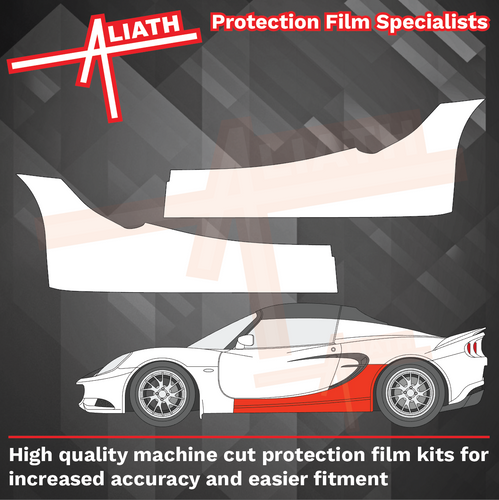 Lotus Elise S3 2011-Present, Sill Skirt Trims CLEAR Paint Protection