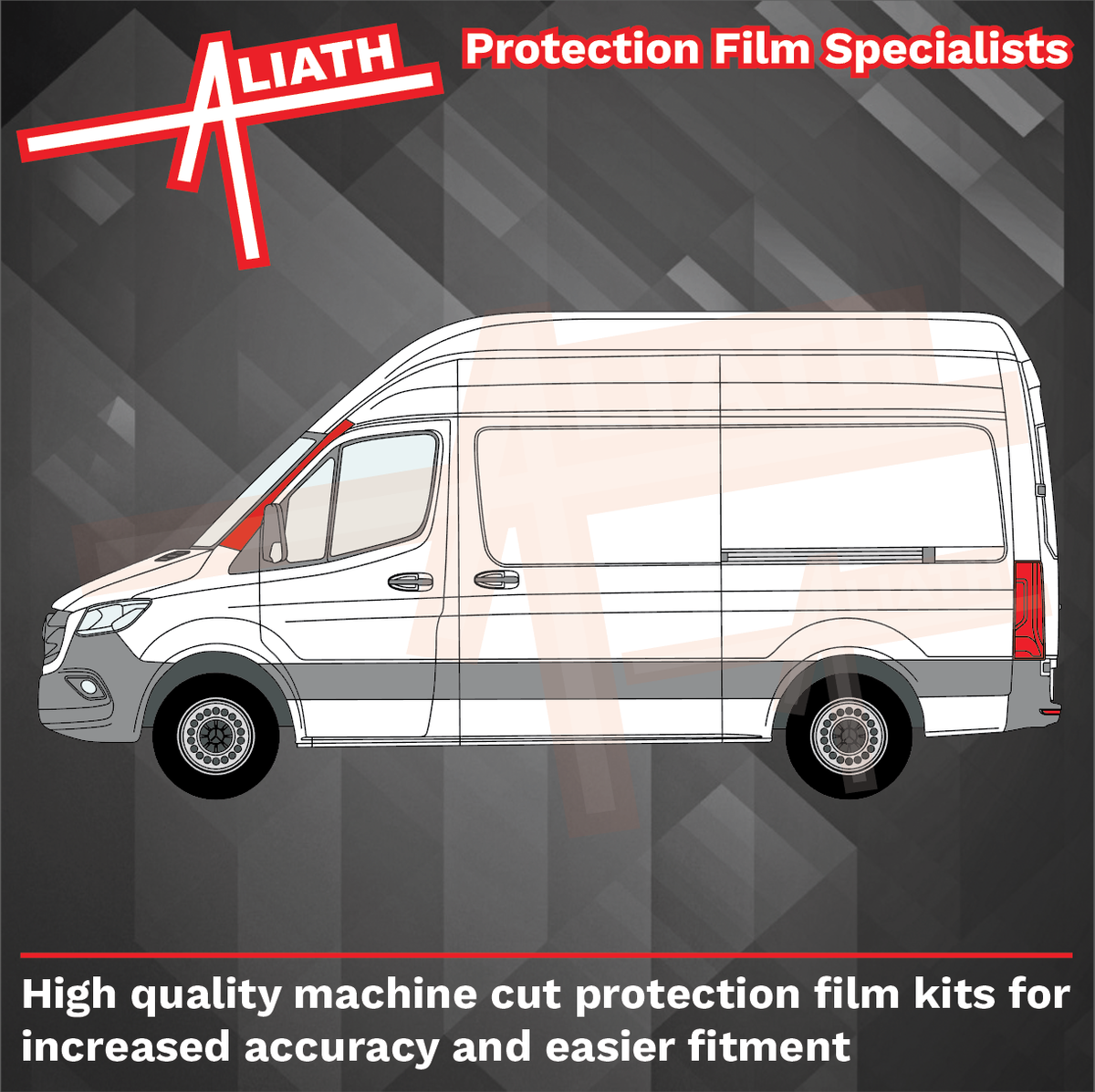 Mercedes Benz Sprinter 2019-Present, A-Pillars CLEAR Paint Protection