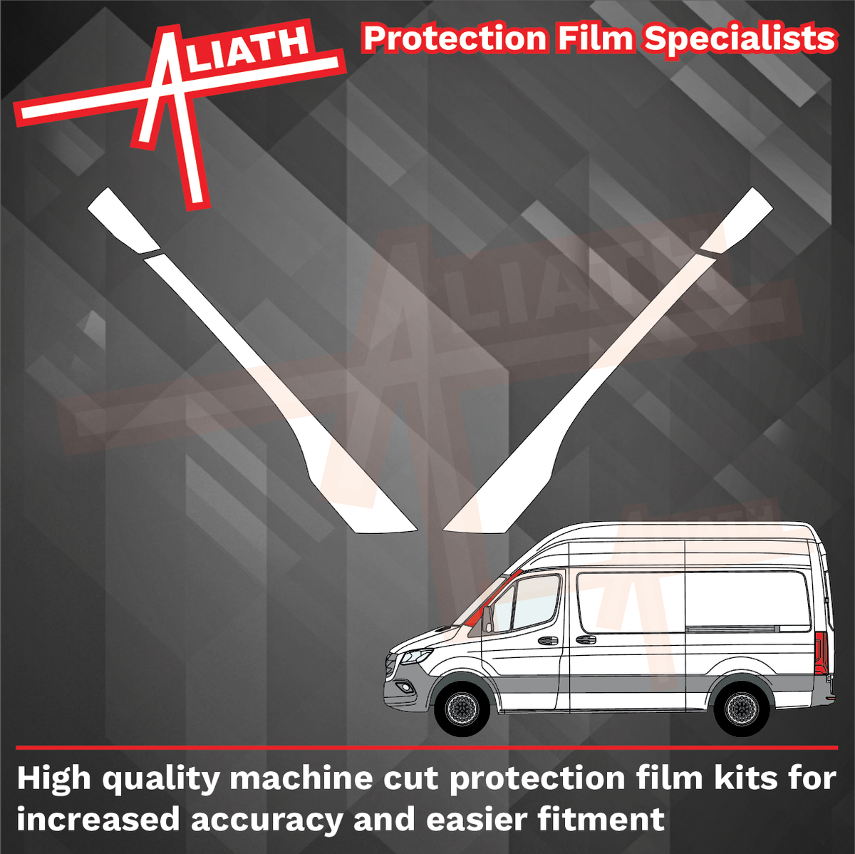 Mercedes Benz Sprinter 2019-Present, A-Pillars CLEAR Paint Protection