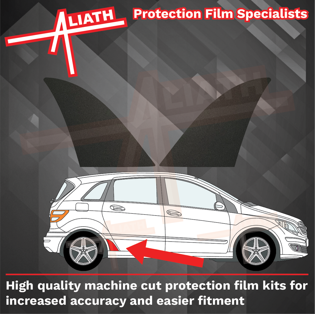 Mercedes-Benz B-Class (Type W245) 2005-2011, Rear Arch BLACK Paint Protection