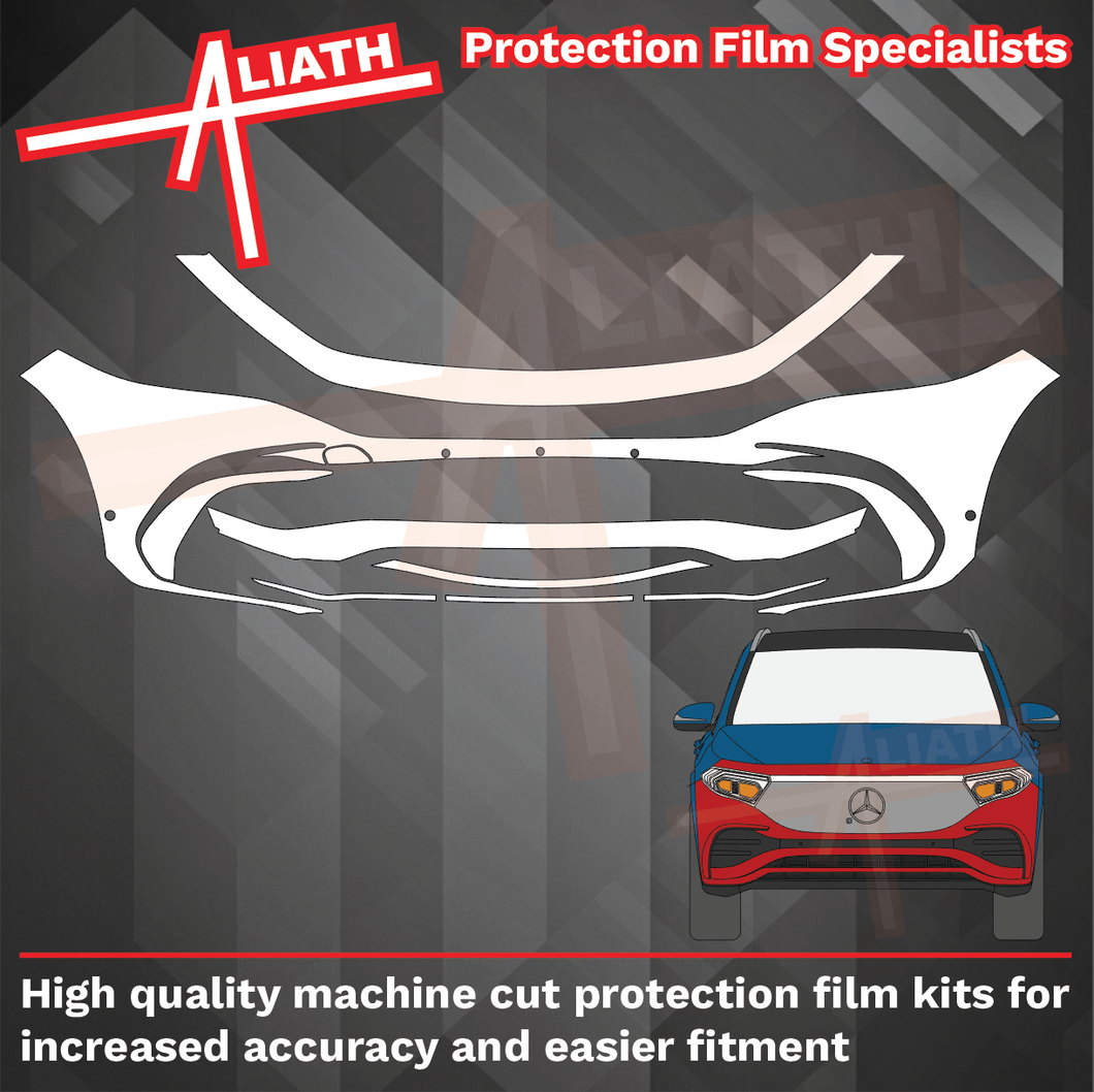 Mercedes Benz EQA 2021-Present, Front Bumper CLEAR Paint Protection