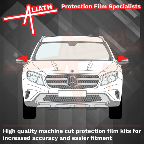 Mercedes-Benz GLA 2013-2019 (X156), Door Mirror Cover CLEAR Paint Protection