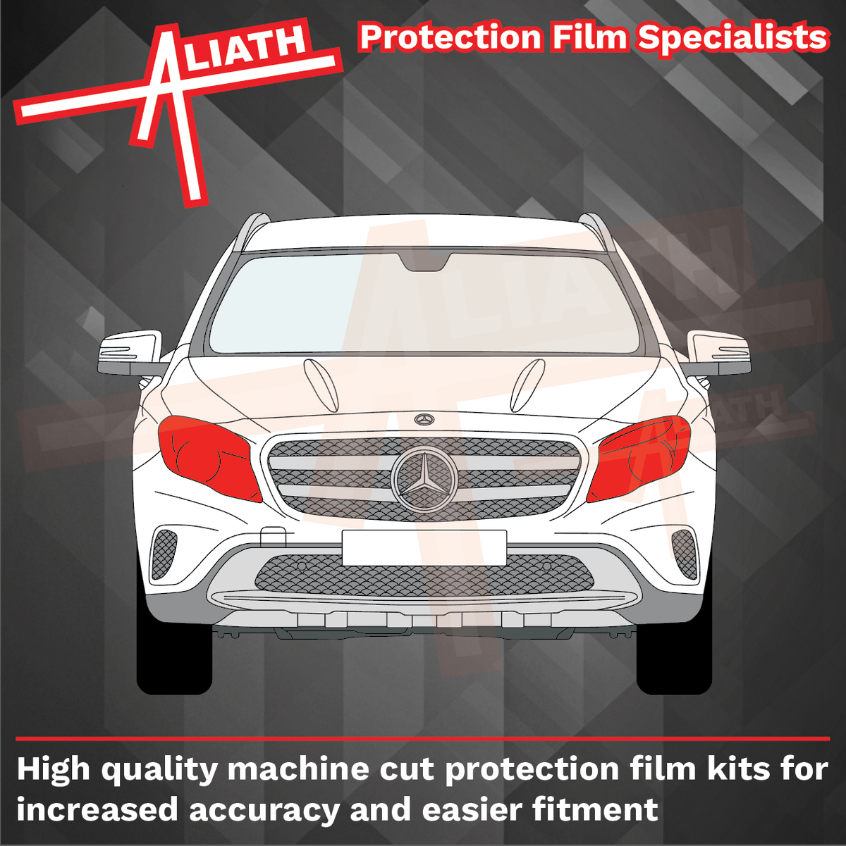 Mercedes-Benz GLA 2013-2019 (X156), Headlights CLEAR Stone Protection