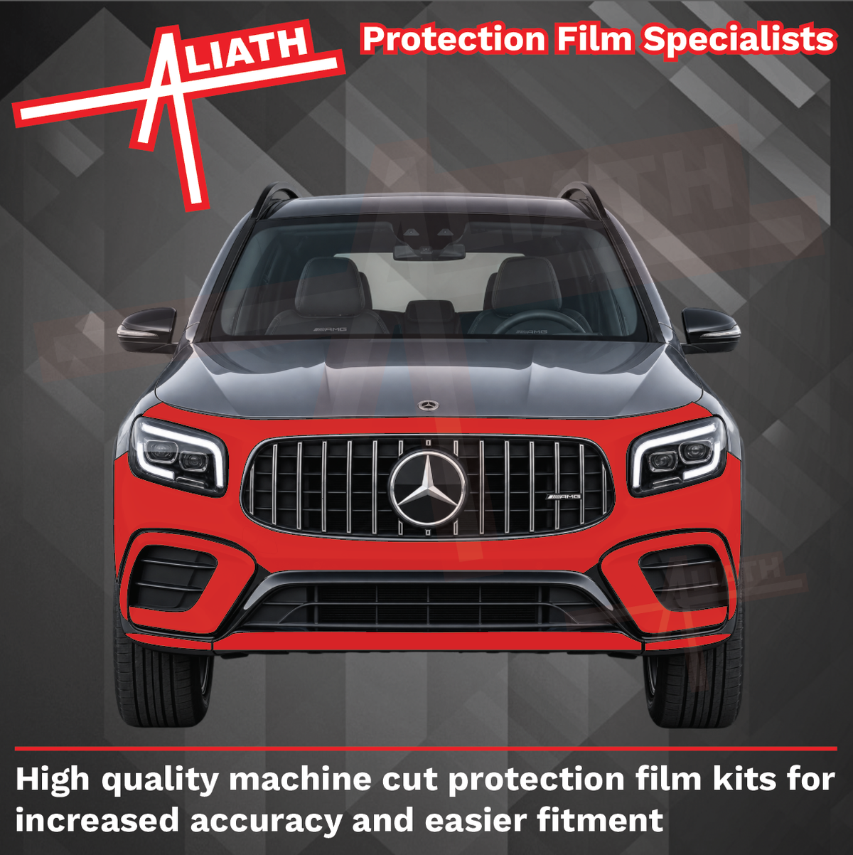 Mercedes-Benz GLB 35 AMG & AMG Line (X247) 2024-2026, Front Bumper CLEAR Paint Protection