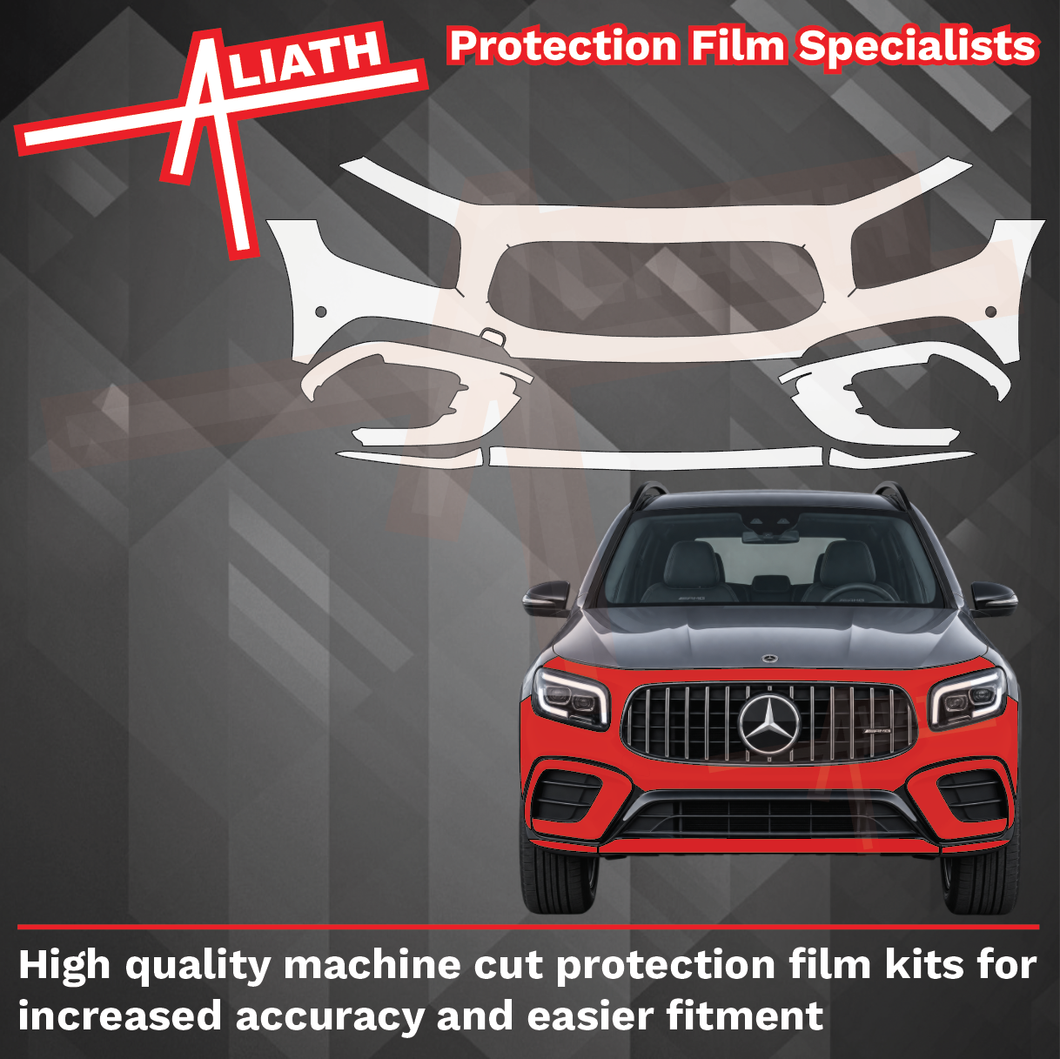 Mercedes-Benz GLB 35 AMG & AMG Line (X247) 2024-2026, Front Bumper CLEAR Paint Protection