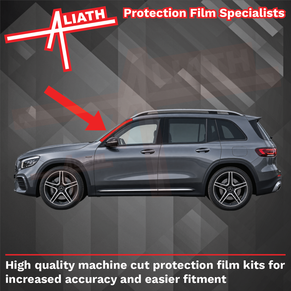 Mercedes-Benz GLB (X247) 2020-2026, A-Pillars CLEAR  Paint Protection