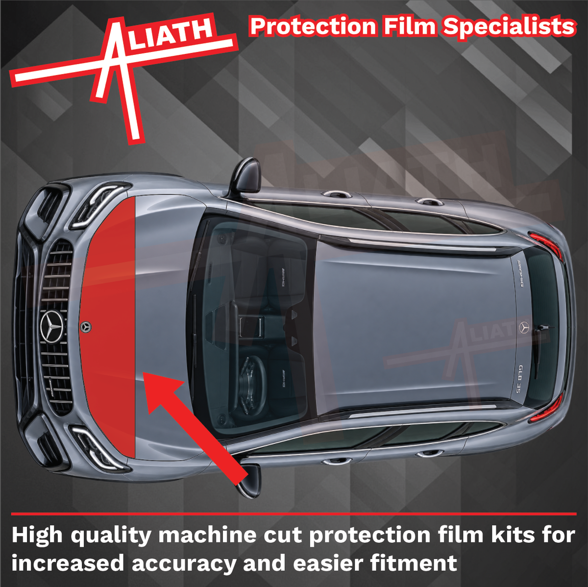 Mercedes-Benz GLB (X247) 2020-2026, Bonnet Front CLEAR  Paint Protection